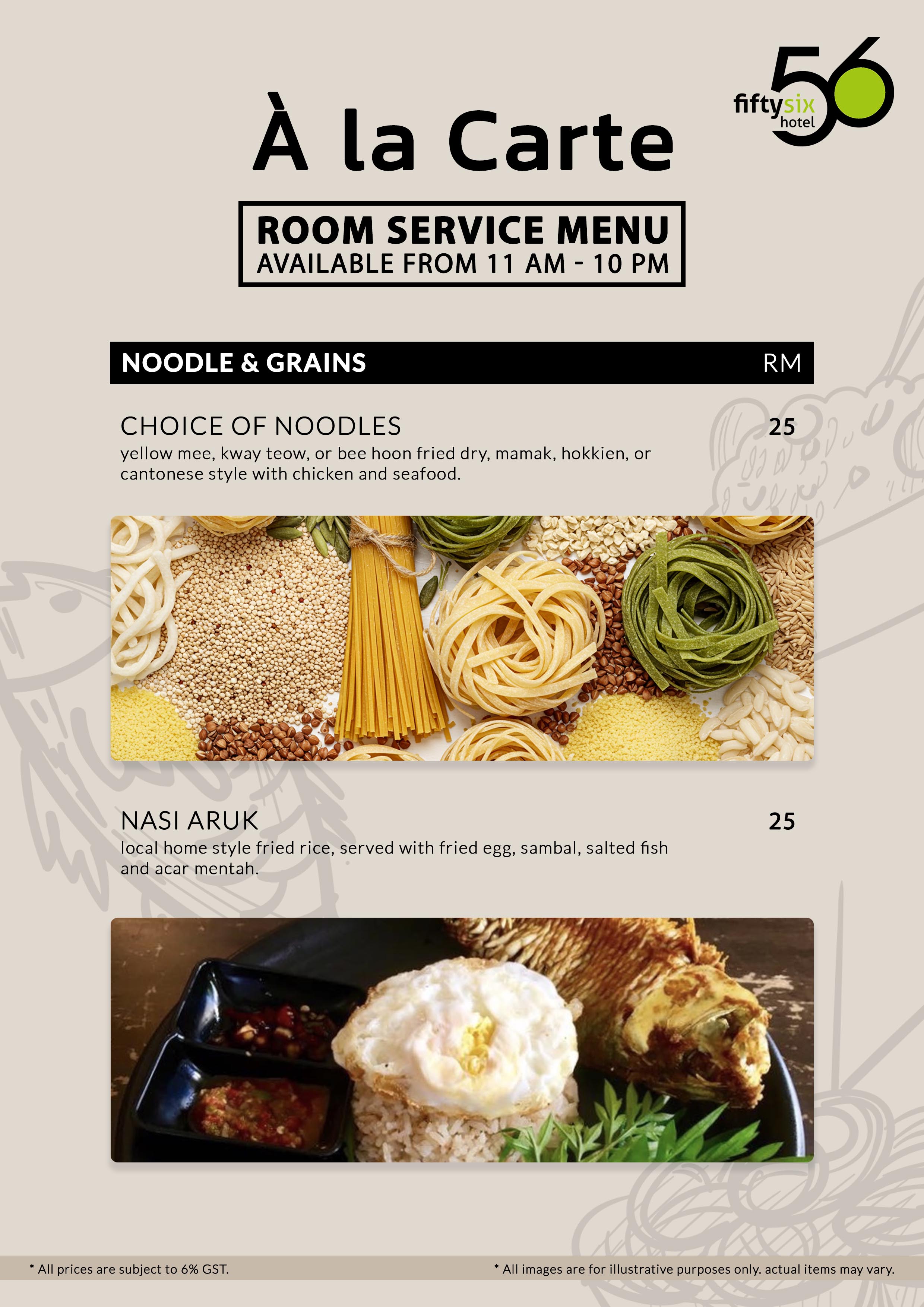 Menu Page 6