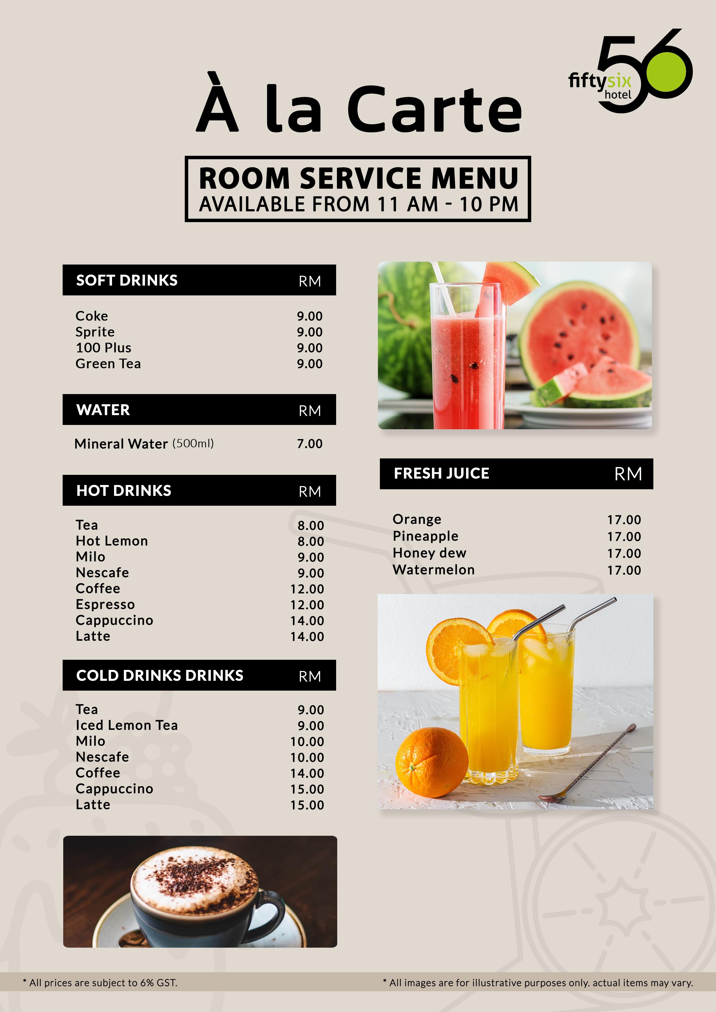Menu Page 7